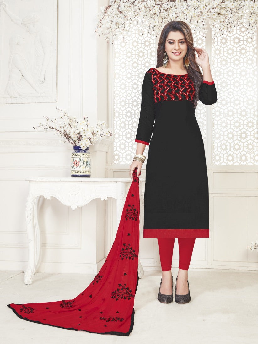 Semi Stitched Pure Cotton Salwar Suits