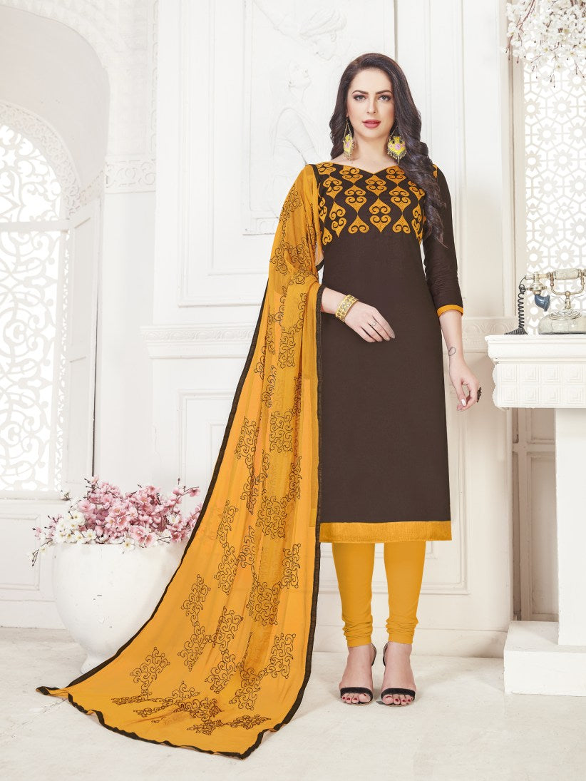 Semi Stitched Pure Cotton Salwar Suits