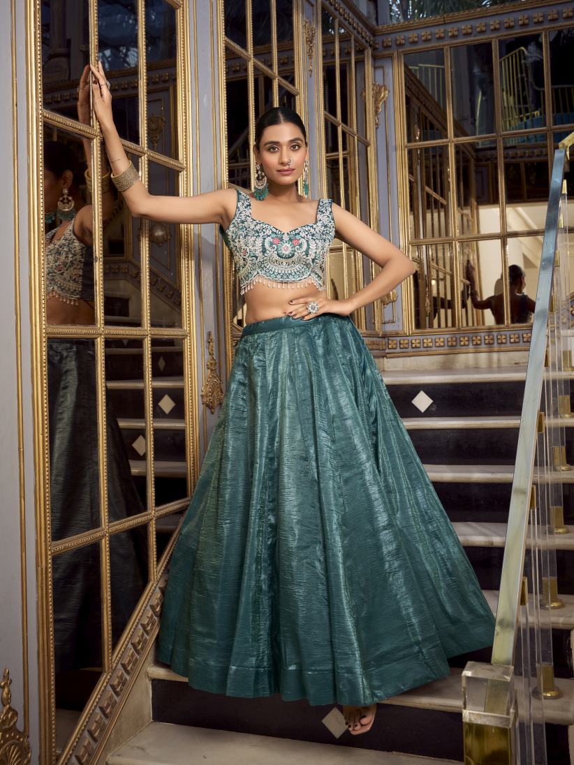 Latest Semi Stitched Lehenga Choli With Dupatta.