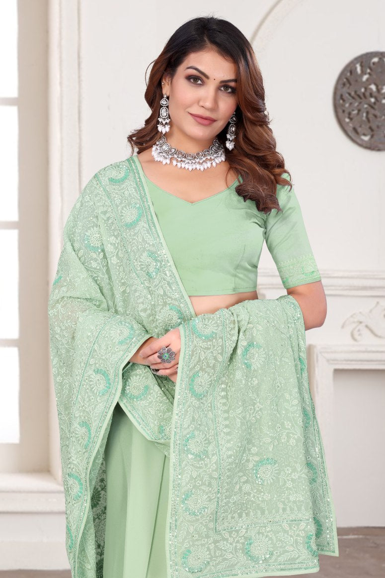 Catalog Designer Georgette Silk Saree