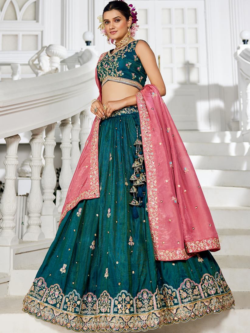 Latest Semi Stitched Lehenga Choli With Dupatta.