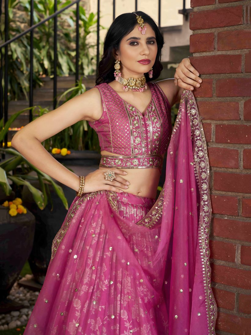 Latest Semi Stitched Lehenga Choli With Dupatta