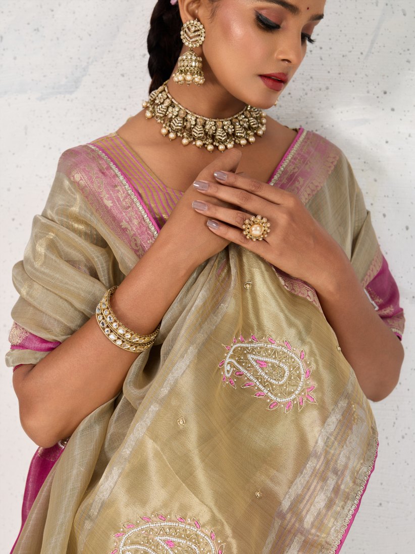 Kanchi Mix Silk Saree.