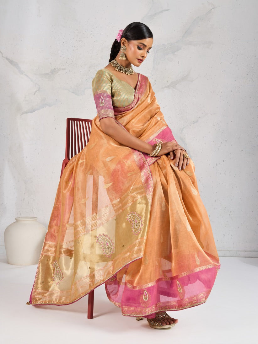 Kanchi Mix Silk Saree.