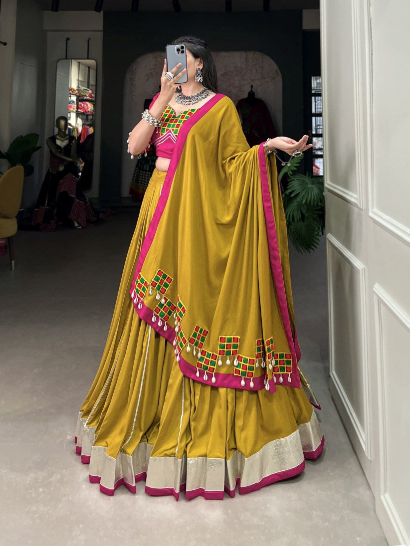 Latest Semi Stitched Lehenga Choli With Dupatta.