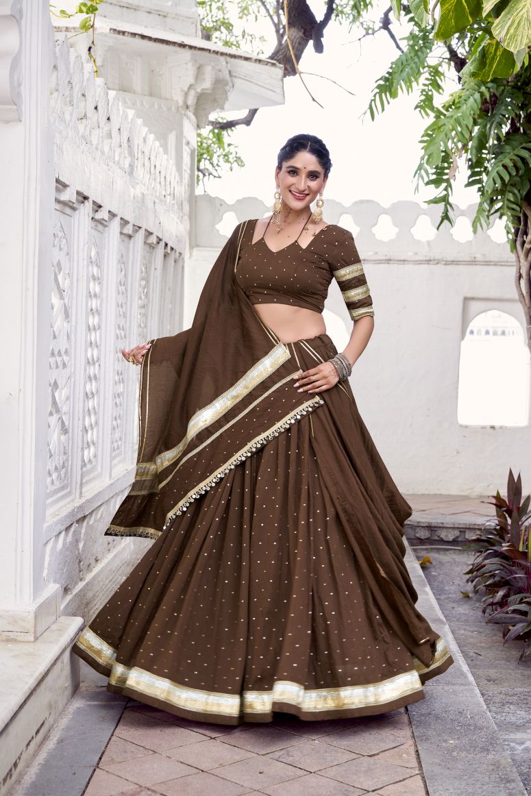 Latest Semi Stitched Lehenga Choli With Dupatta.