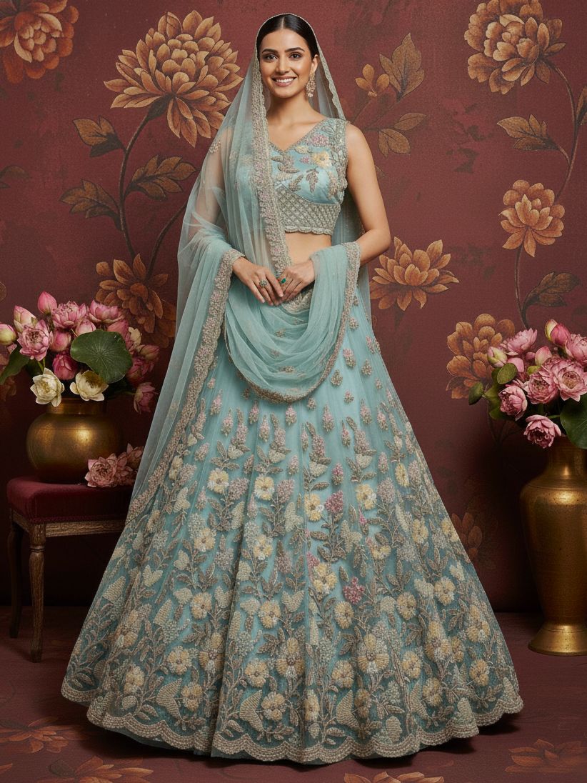 Latest Semi Stitched Lehenga Choli With Dupatta.