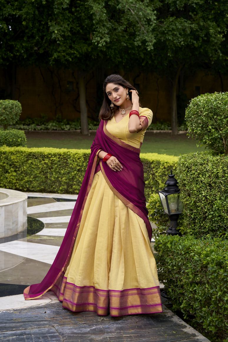 Latest Semi Stitched Lehenga Choli With Dupatta.