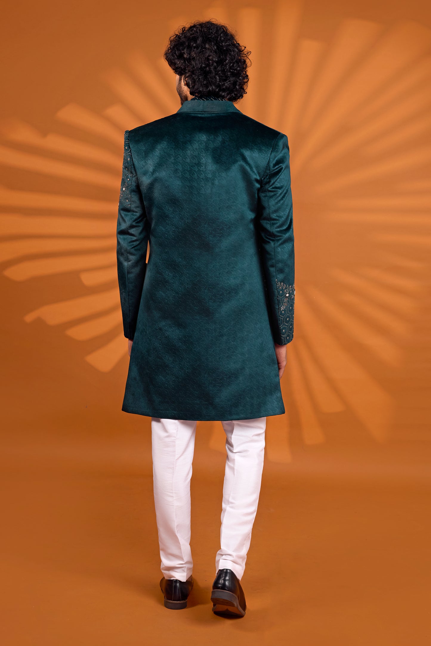 Traditional Indowestren Handwork Sherwani ( 3 Pieces )