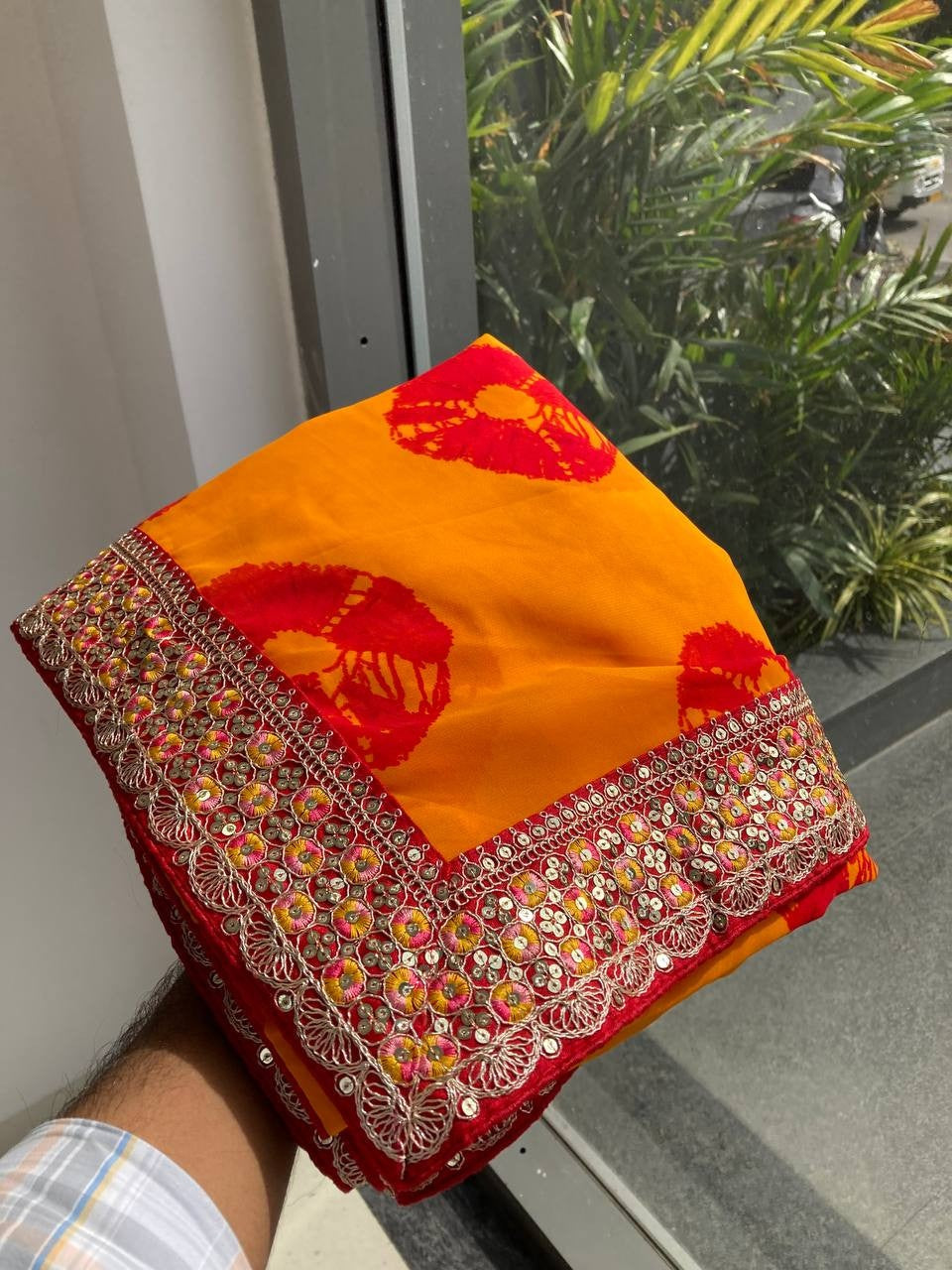 Catalogue Designer Georgette Silk Saree