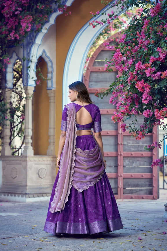 Latest Semi Stitched Lehenga Choli With Dupatta.