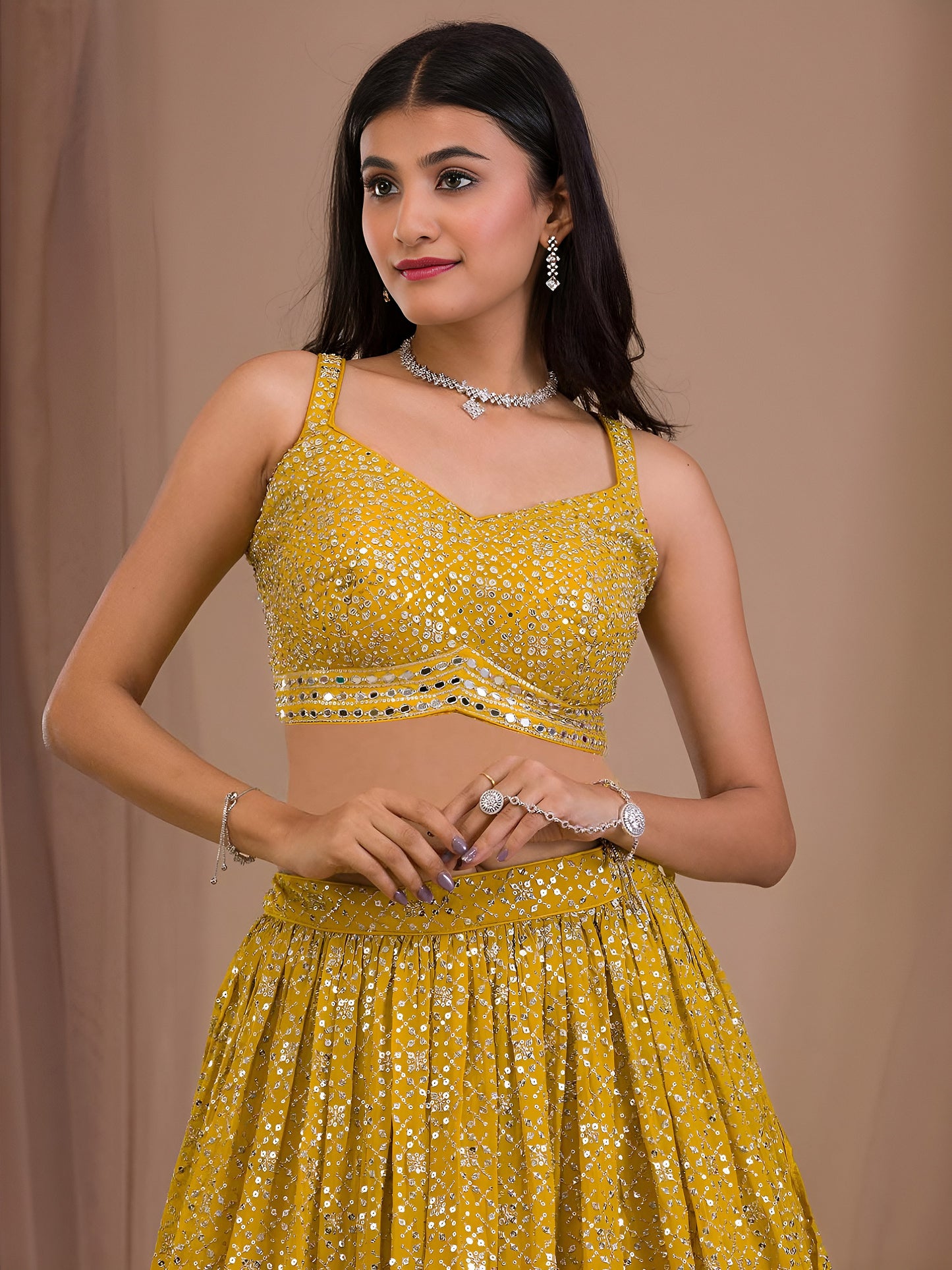 Latest Semi Stitched Lehenga Choli With Dupatta