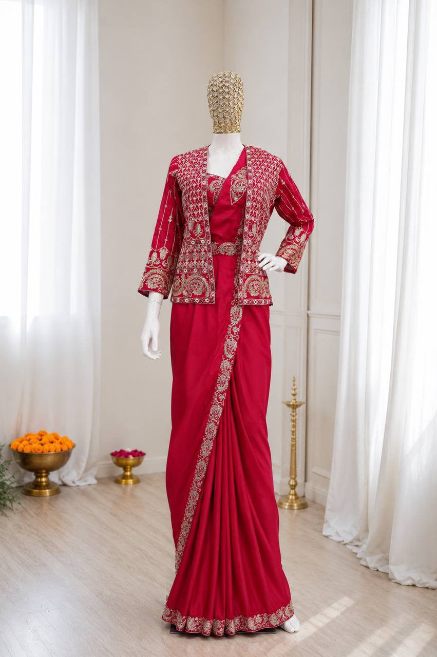 Ready To Wear Free Size Sarees