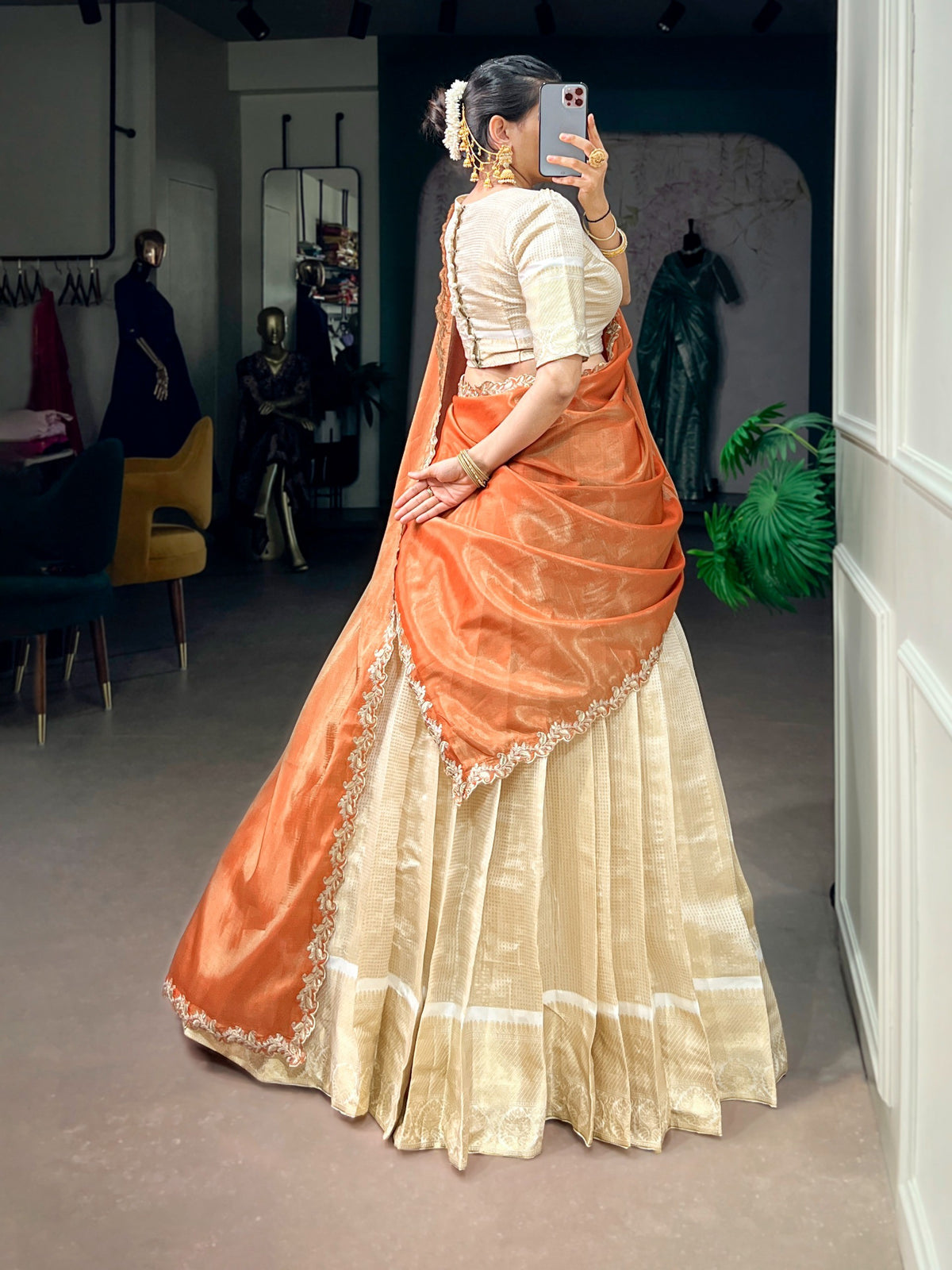 Latest Semi Stitched Lehenga Choli With Dupatta.