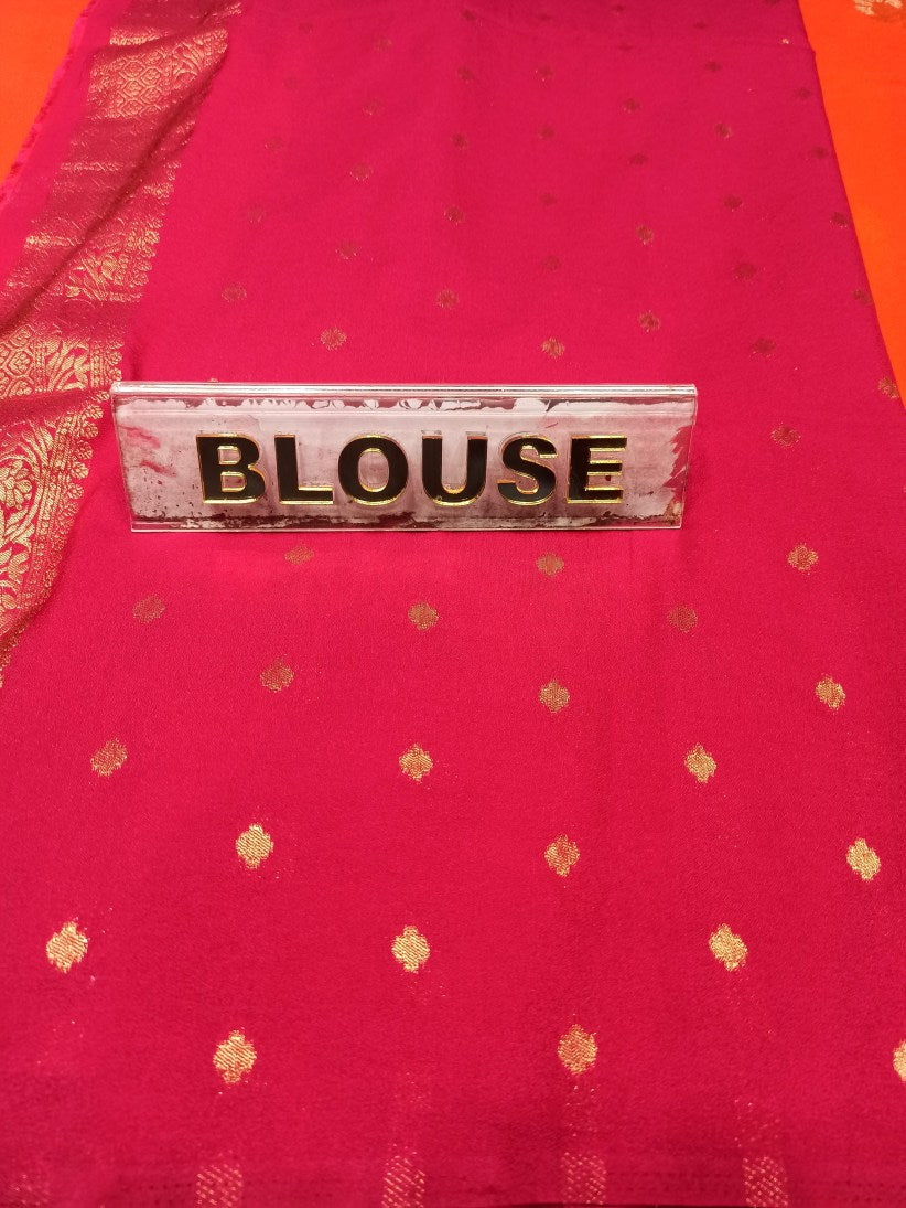 Artificial / Mix Crape Sarees ( Semi Crape )