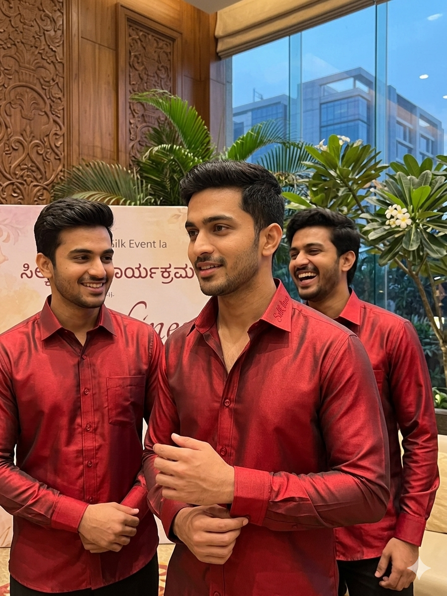 Pure Raw Silk Shirts.