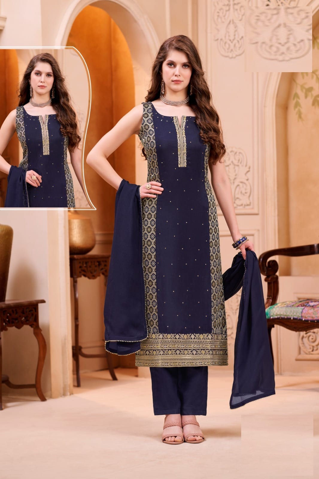Ready To Wear Straight cut Salwar Suits