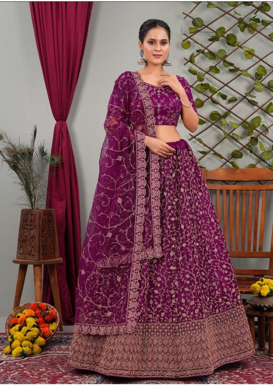 Latest Semi Stitched Lehenga Choli With Dupatta