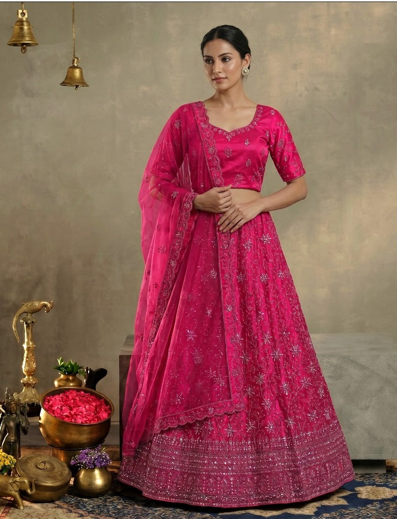 Latest Semi Stitched Lehenga Choli With Dupatta