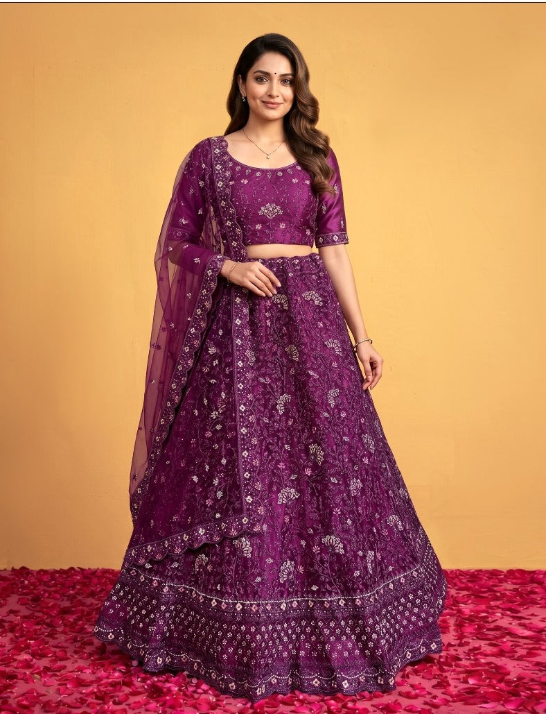 Latest Semi Stitched Lehenga Choli With Dupatta