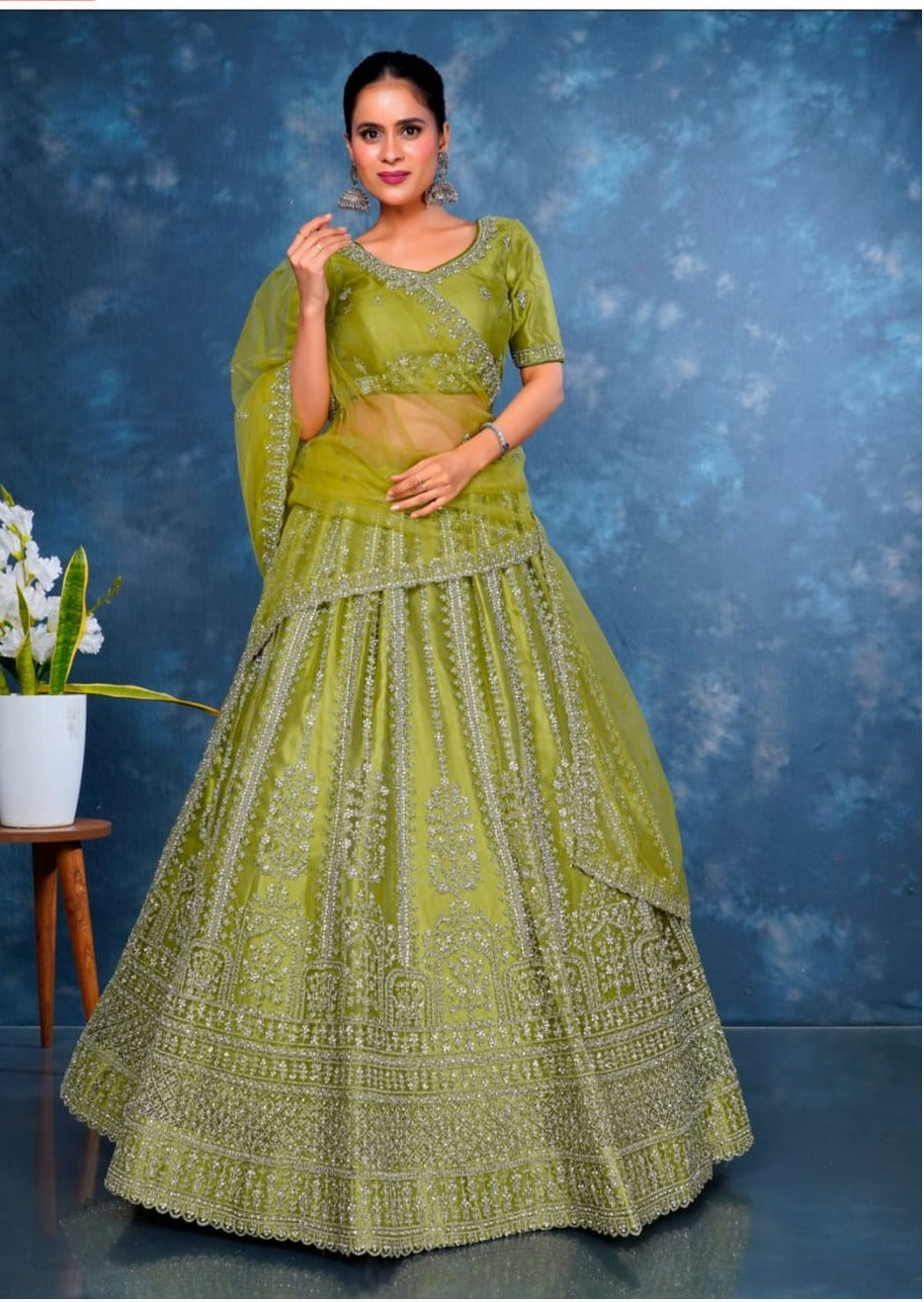 Latest Semi Stitched Lehenga Choli With Dupatta