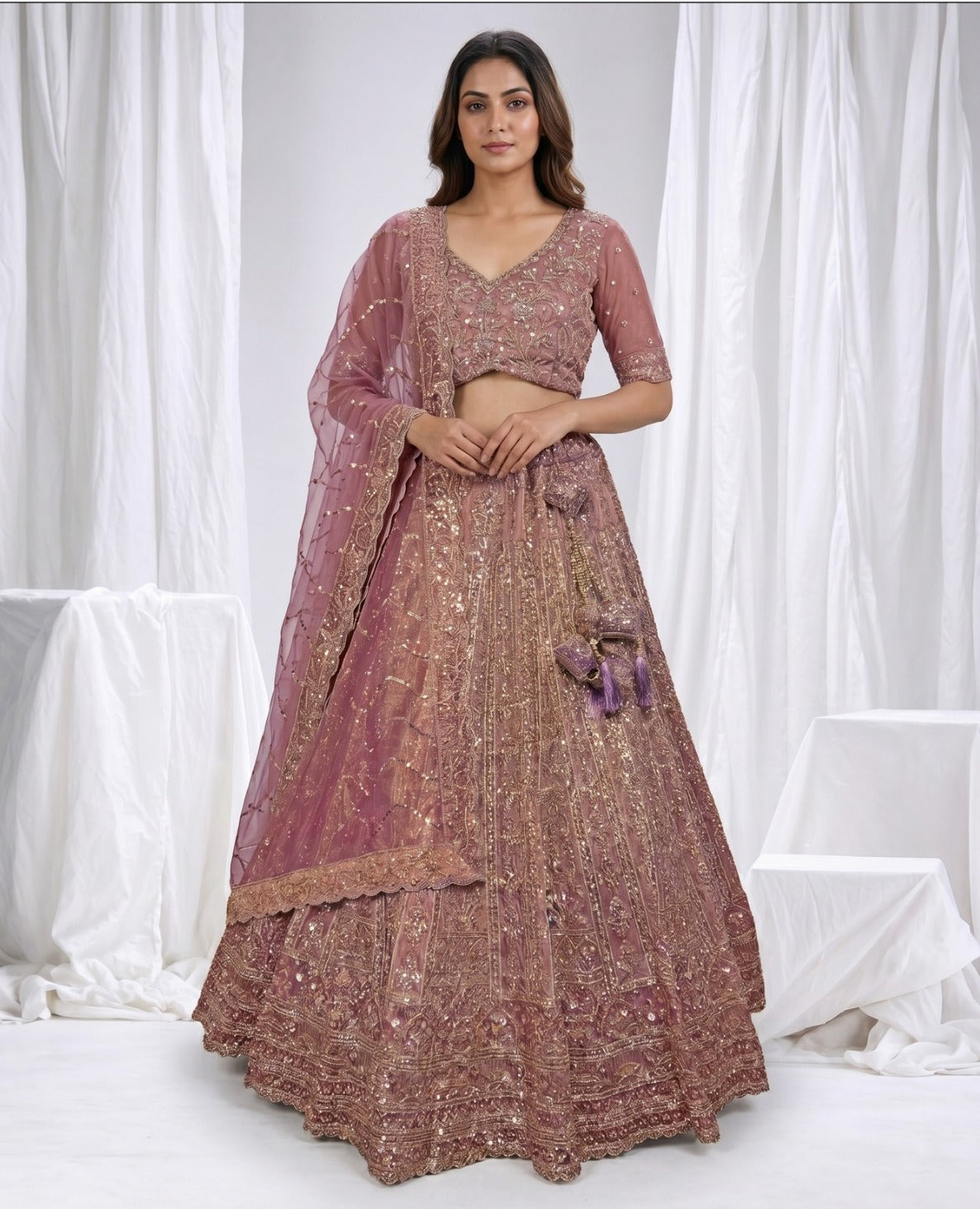 Latest Semi Stitched Lehenga Choli With Dupatta.