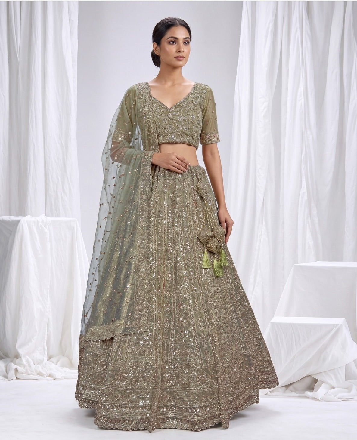 Latest Semi Stitched Lehenga Choli With Dupatta.
