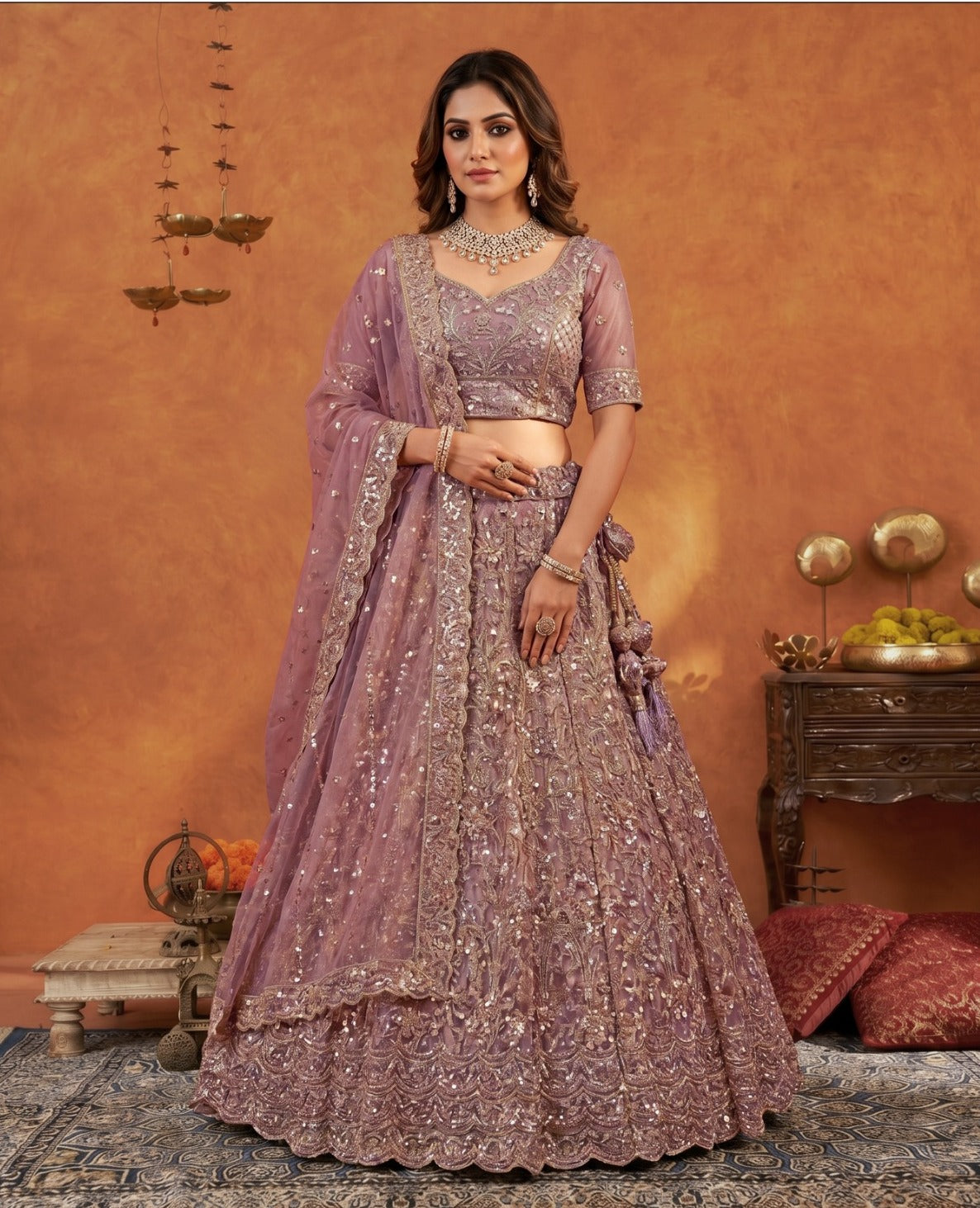 Latest Semi Stitched Lehenga Choli With Dupatta.