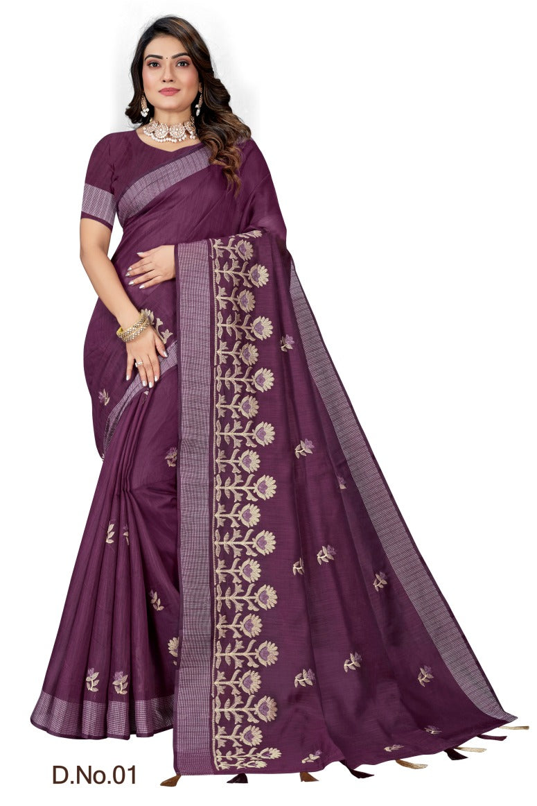 Pure Cotton Silk Saree.