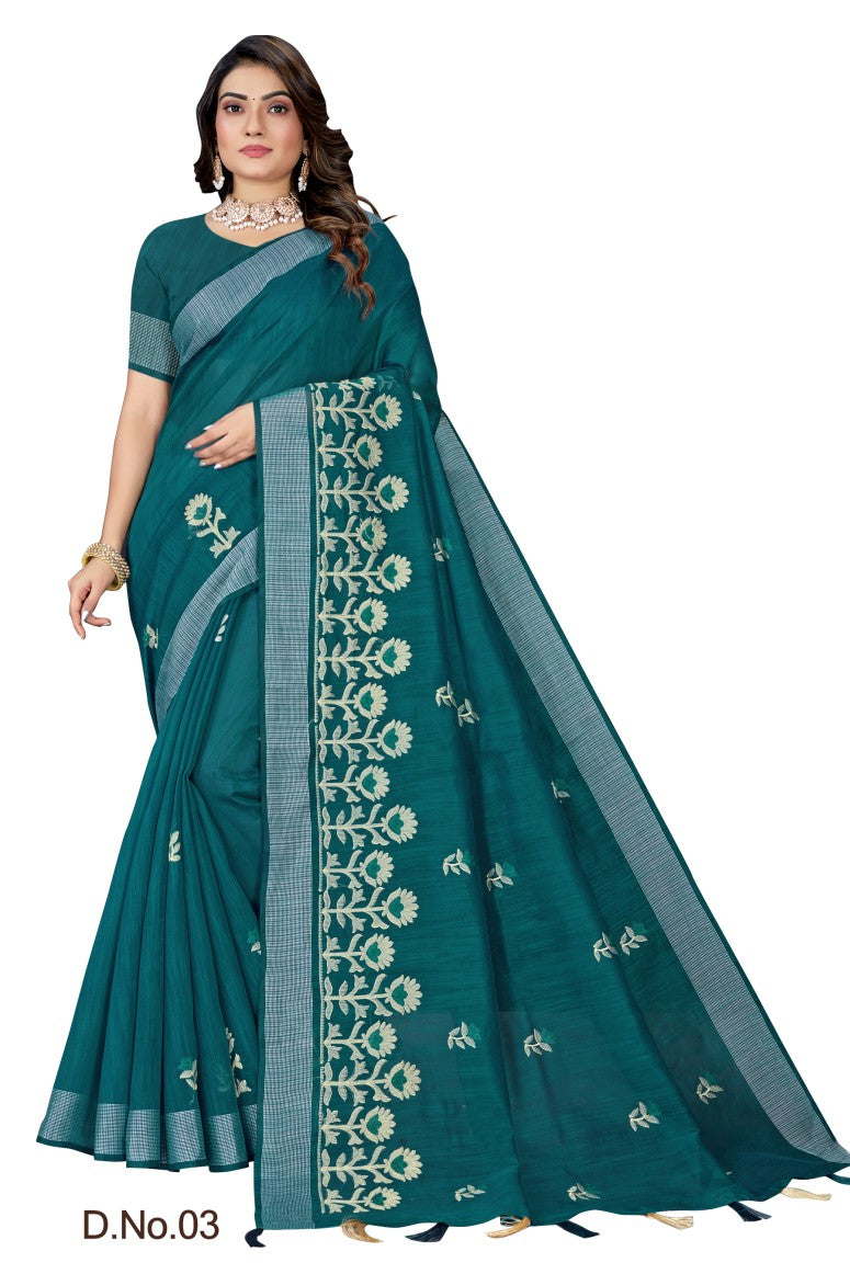 Pure Cotton Silk Saree.
