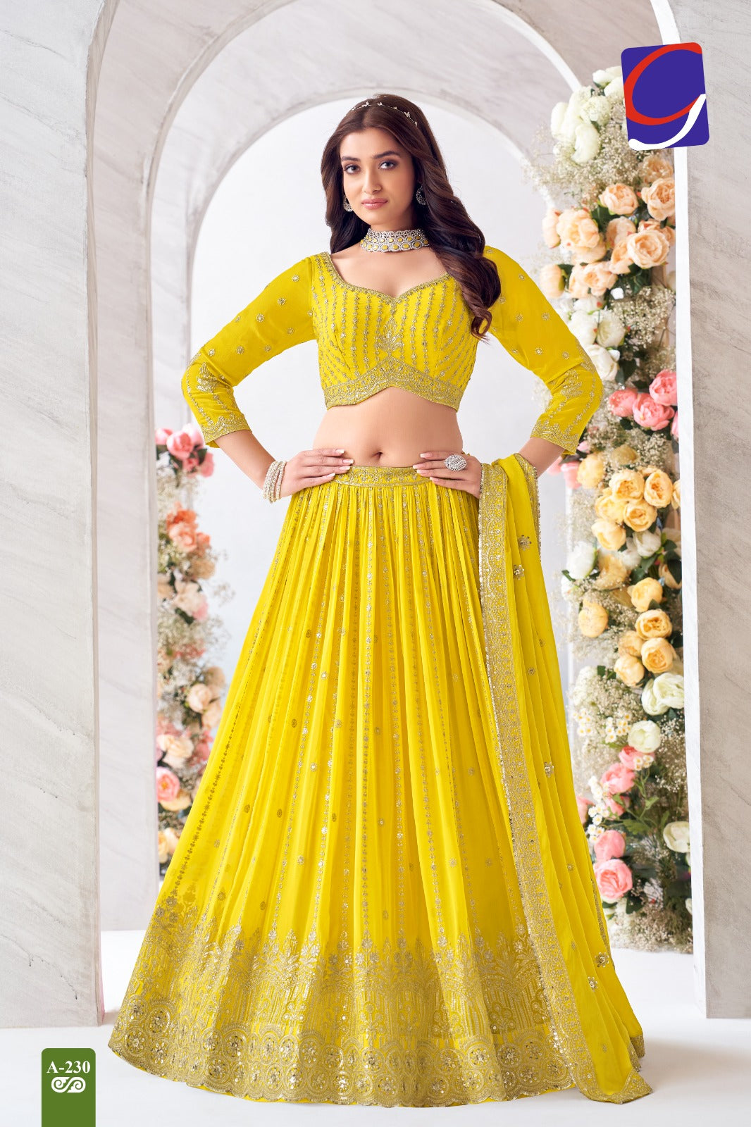 ReadyMade Lehenga Choli ( Crop Top )