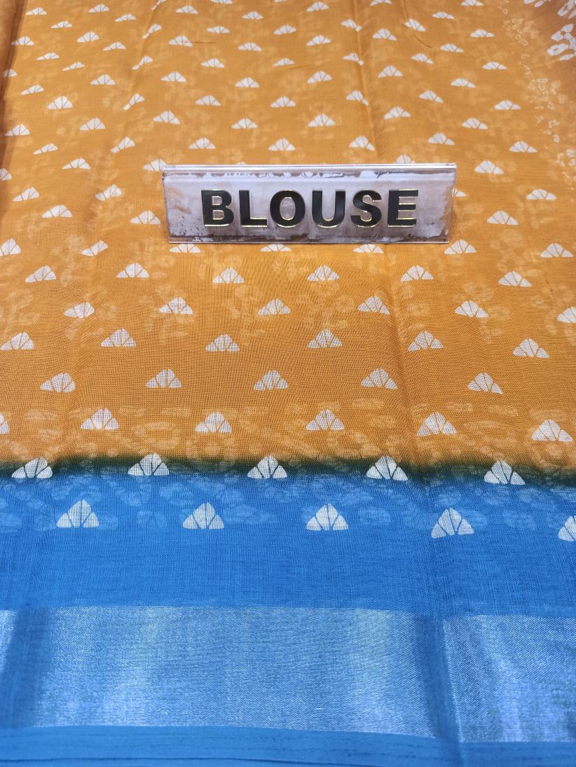 Pure Cotton Silk Saree.