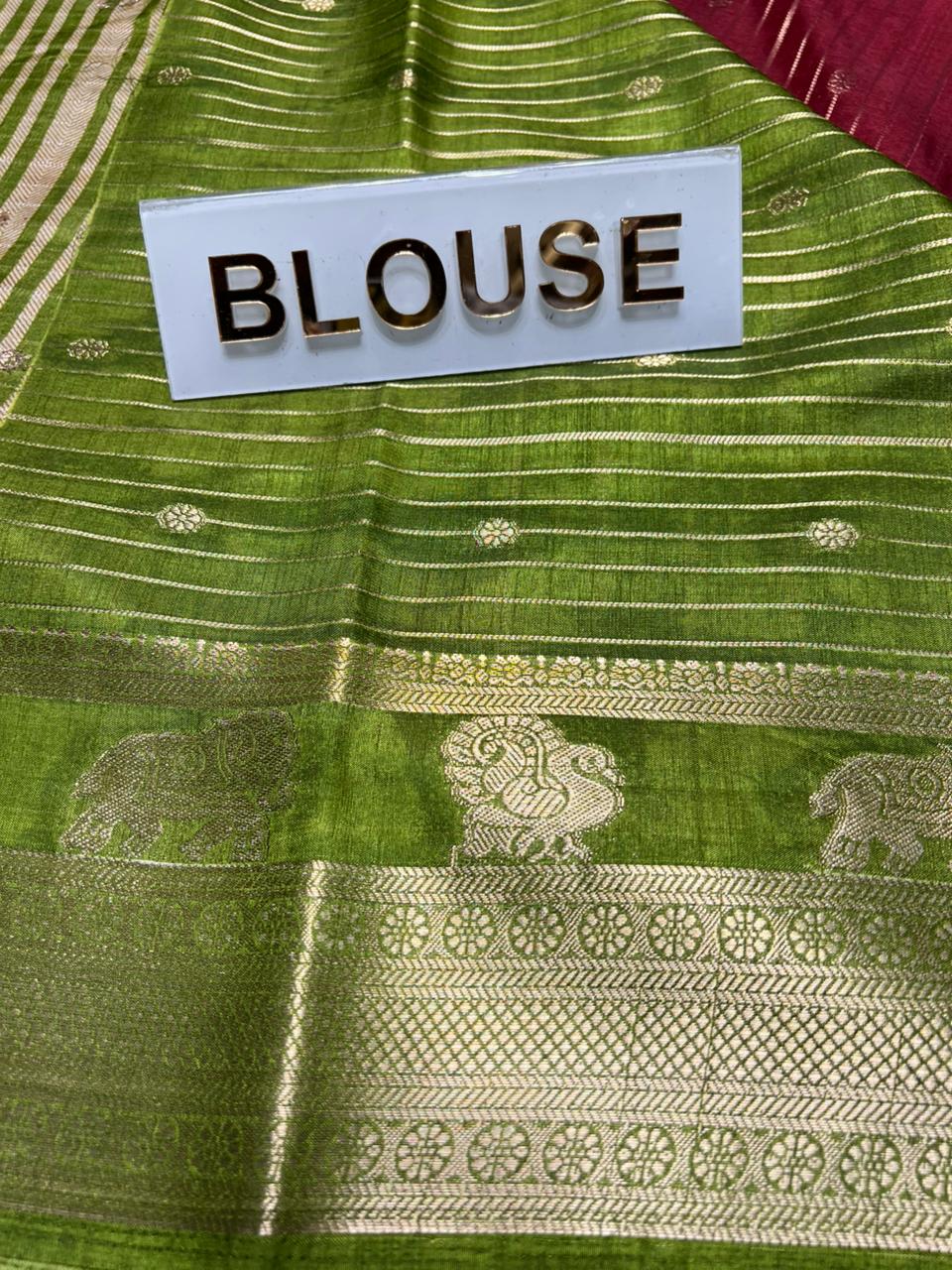 Pure Linen Silk Saree.
