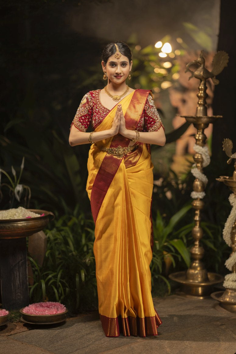Pure Kanchipuram Silk Saree.