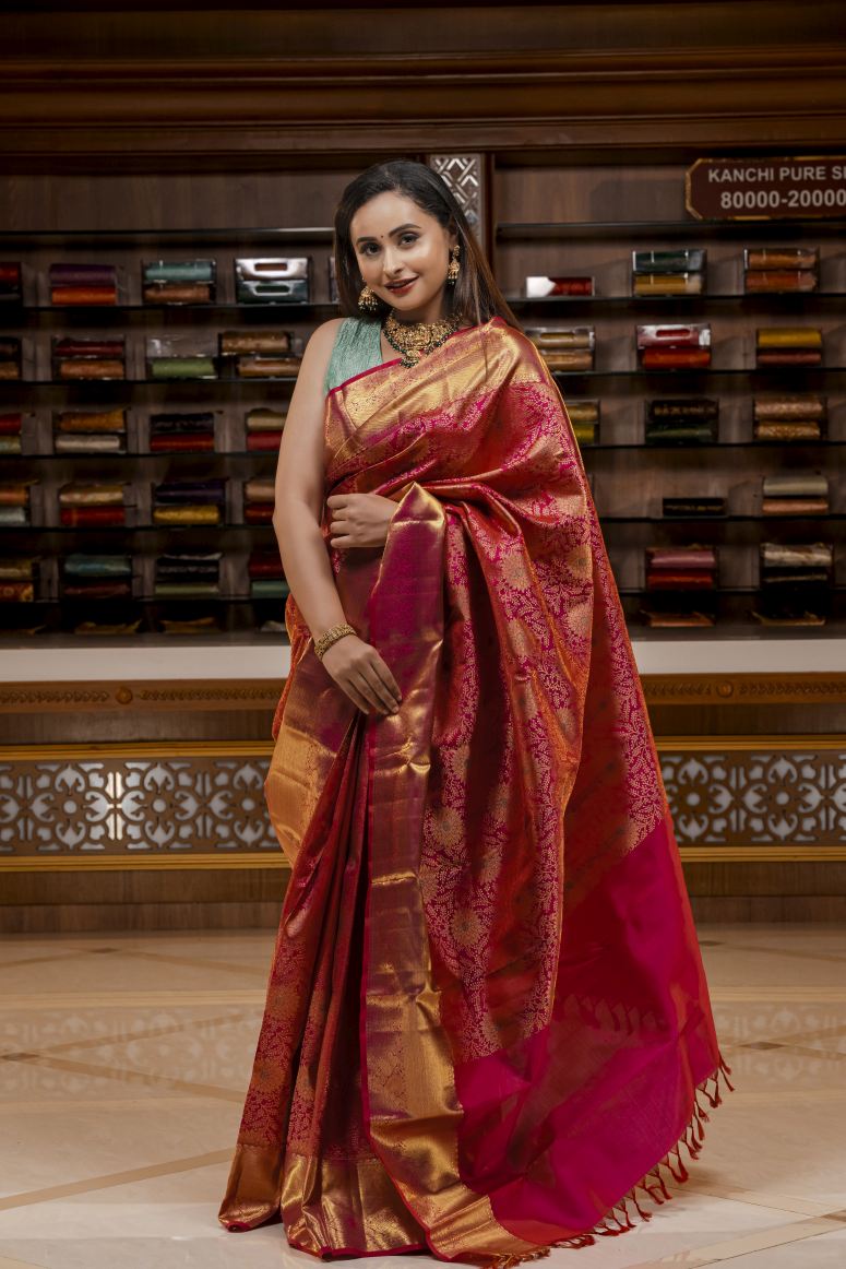 Pure Kanchipuram Silk Saree. – Sudarshansarees