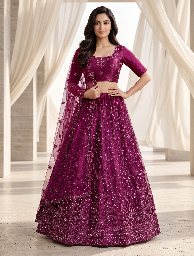 Latest Semi Stitched Lehenga Choli With Dupatta.