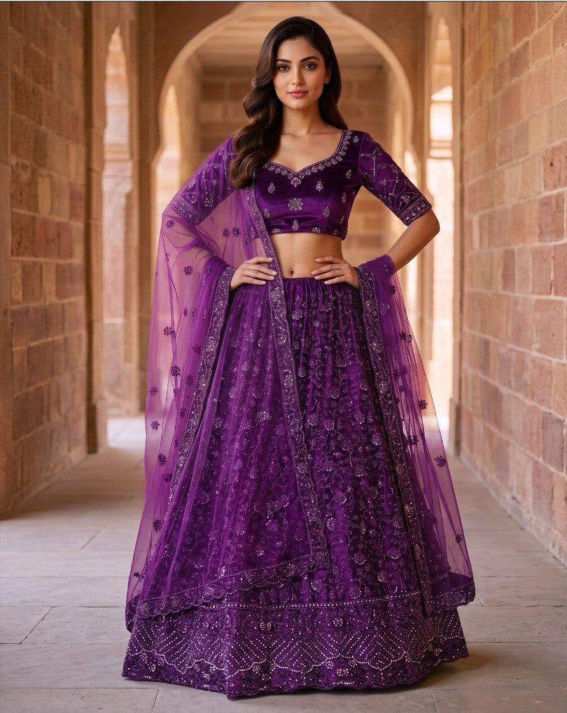 Latest Semi Stitched Lehenga Choli With Dupatta.