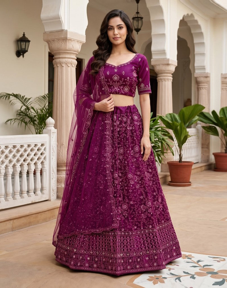 Latest Semi Stitched Lehenga Choli With Dupatta.