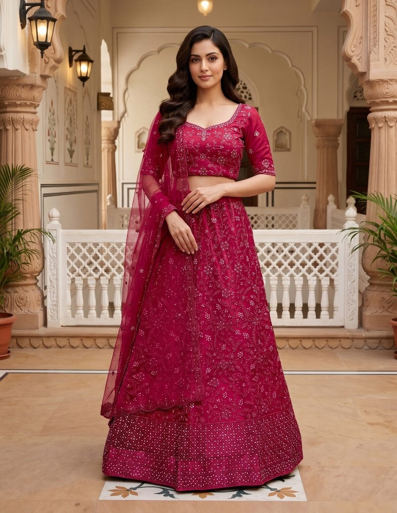 Latest Semi Stitched Lehenga Choli With Dupatta.