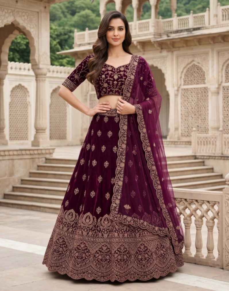 Latest Semi Stitched Lehenga Choli With Dupatta.