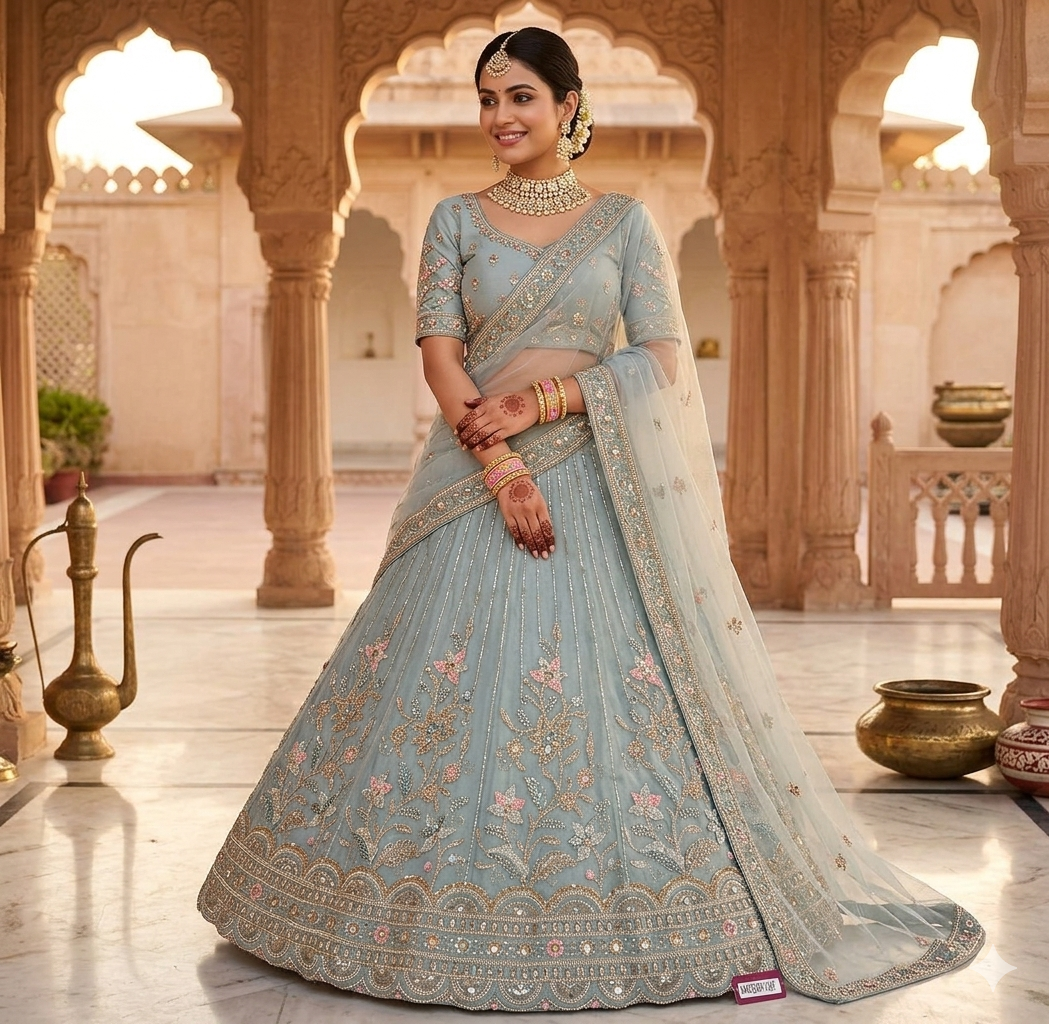 Latest Semi Stitched Lehenga Choli With Dupatta.