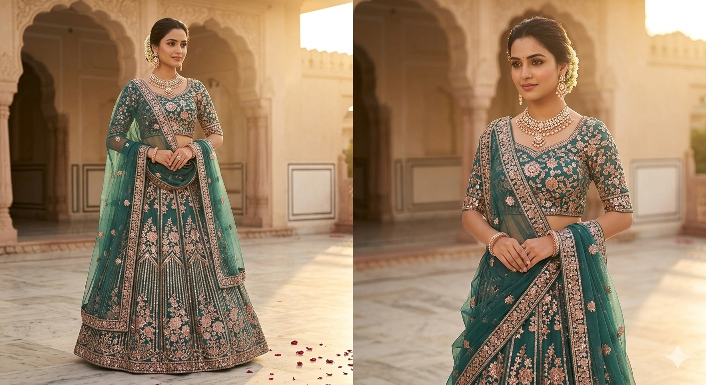 Latest Semi Stitched Lehenga Choli With Dupatta.