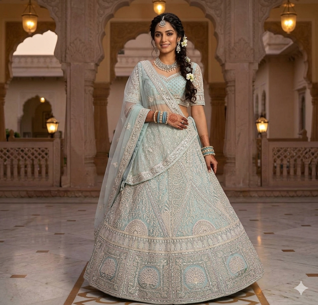 Latest Semi Stitched Lehenga Choli With Dupatta.