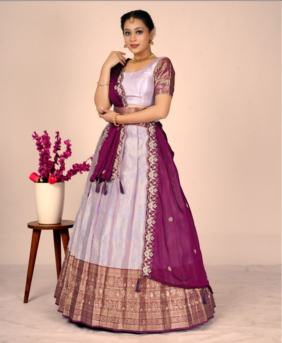 Latest Semi Stitched Lehenga Choli With Dupatta.