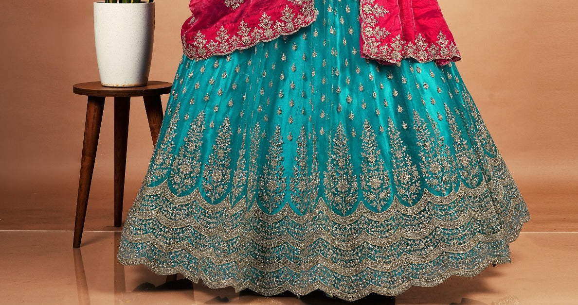 Latest Semi Stitched Lehenga Choli With Dupatta.