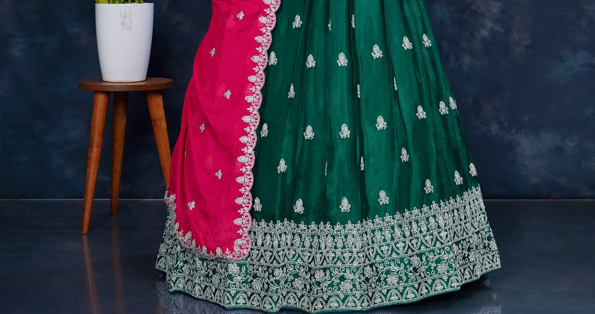 Latest Semi Stitched Lehenga Choli With Dupatta.