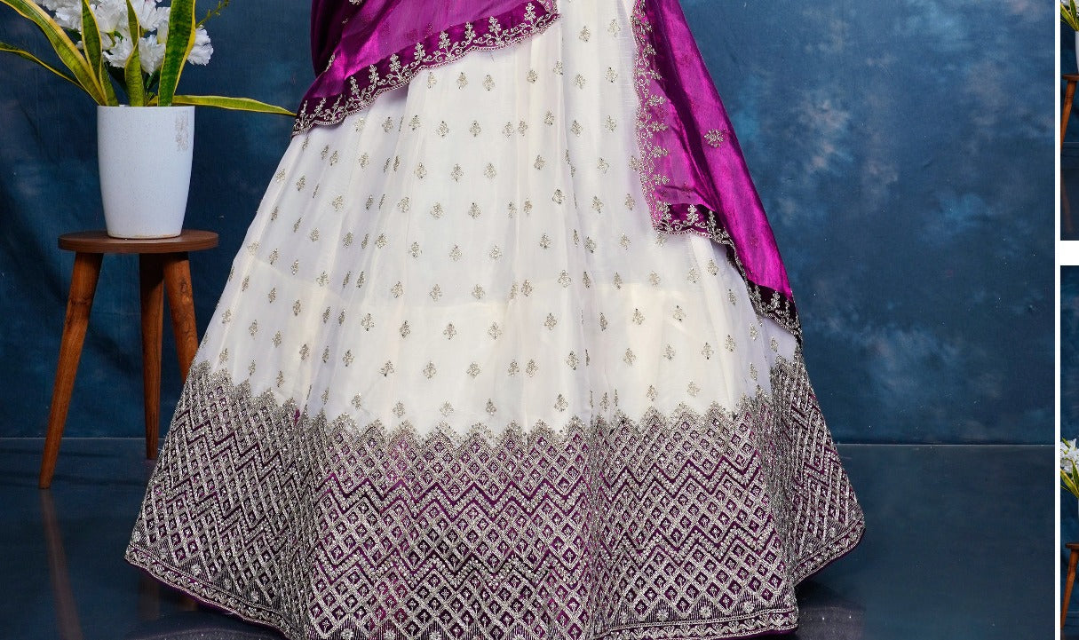 Latest Semi Stitched Lehenga Choli With Dupatta.