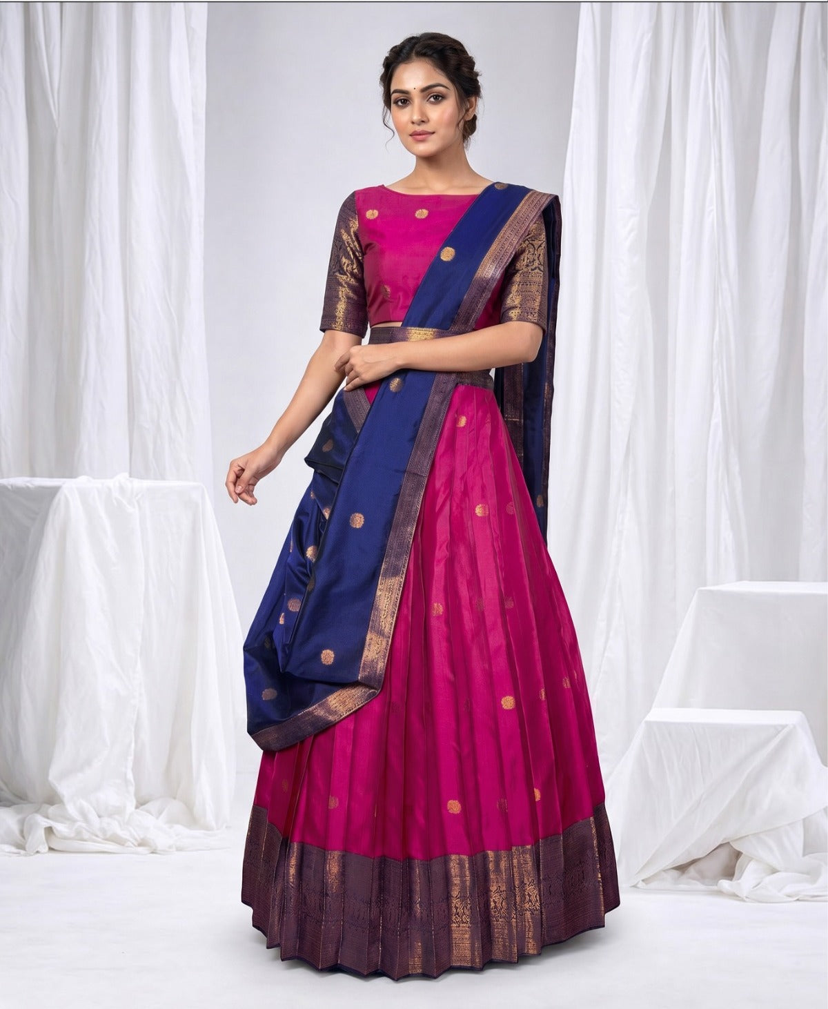 Latest Banarasi Semi Stitched Lehenga Choli With Dupatta