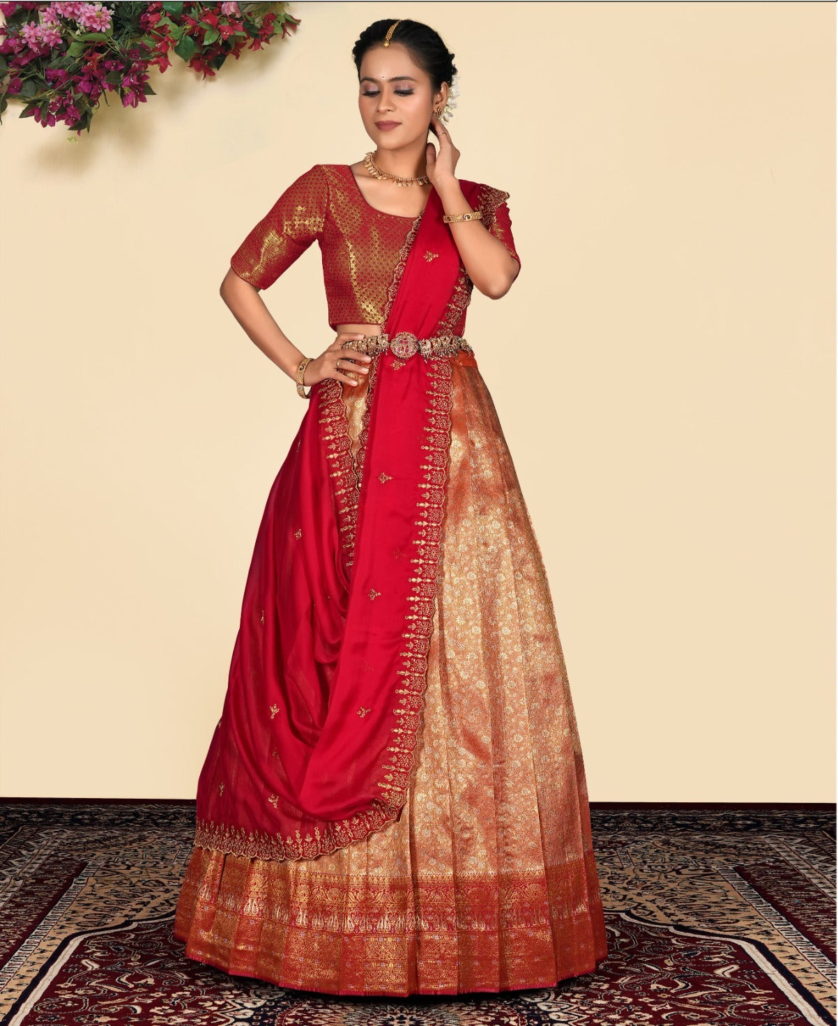 Latest Semi Stitched Lehenga Choli With Dupatta.