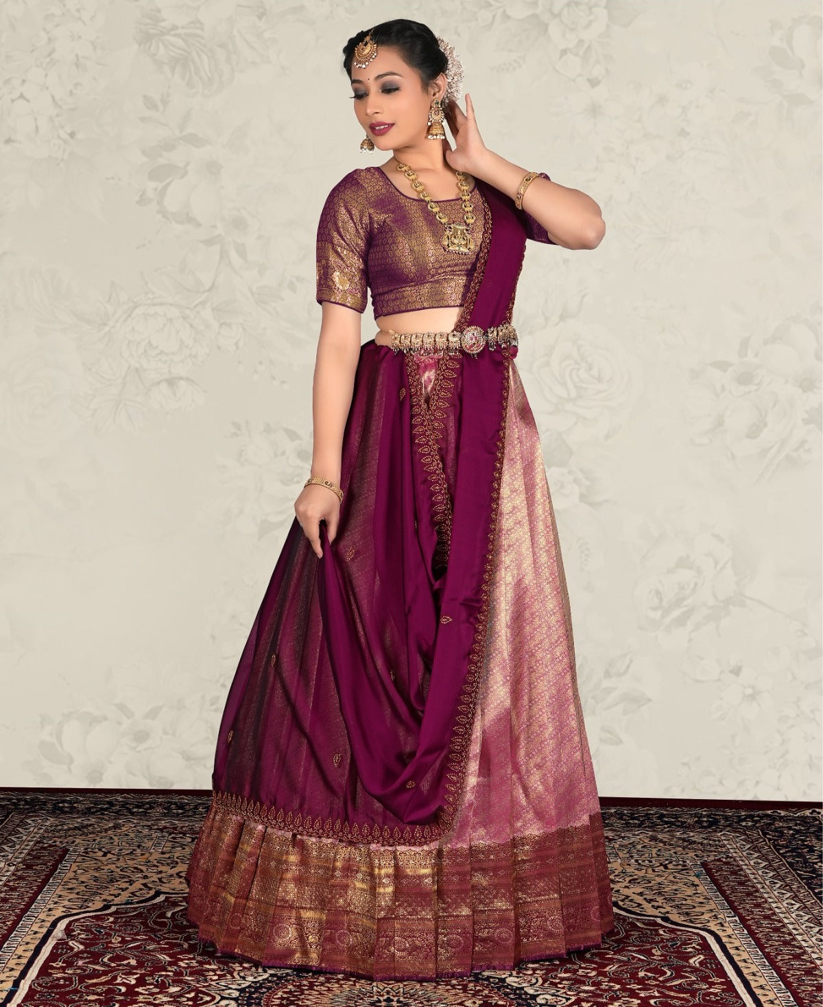 Latest Semi Stitched Lehenga Choli With Dupatta.